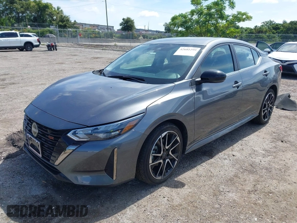 2024 Nissan Sentra SR with VIN 3N1AB8DV9RY279974, listed as a IAAI auction lot 42681299 with 20,552 mi miles and . Bid and sale history available at DreamBid. Image 2.