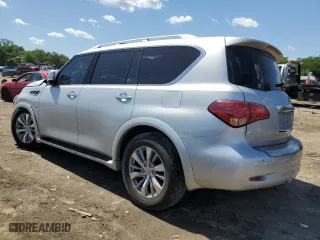 2017 Infiniti QX80 with VIN JN8AZ2NE6H9154556, listed as a Copart auction lot 57565554 with 94,101 mi miles and Clean Title. Bid and sale history available at carsss.com. Image 2.