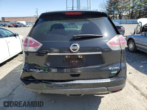 2014 Nissan Rogue SV with VIN 5N1AT2MV3EC866306, listed as a Copart auction lot 53285165 with 122,054 mi miles and Salvage Title. Bid and sale history available at carsss.com. Image 6.