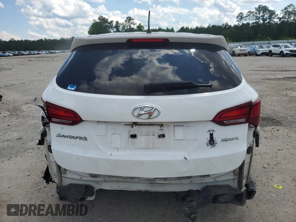 2018 Hyundai Santa Fe 2.4L with VIN 5NMZT3LBXJH064786, listed as a Copart auction lot 57051115 with 127,691 mi miles and Salvage title. Bid and sale history available at DreamBid. Image 6.