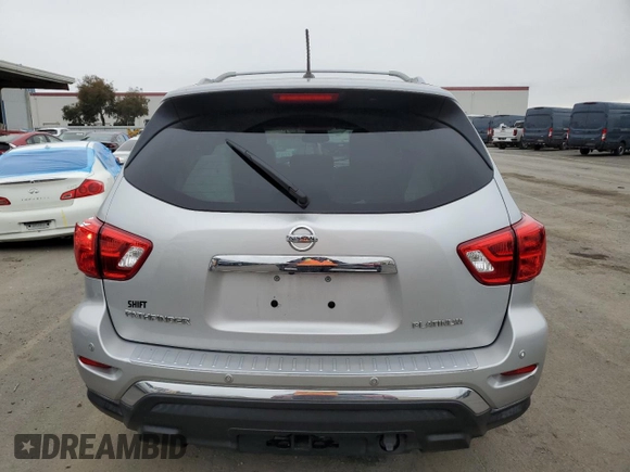 2017 Nissan Pathfinder SL with VIN 5N1DR2MN5HC655530, listed as a Copart auction lot 44841365 with 72,954 mi miles and Salvage title. Bid and sale history available at DreamBid. Image 6.