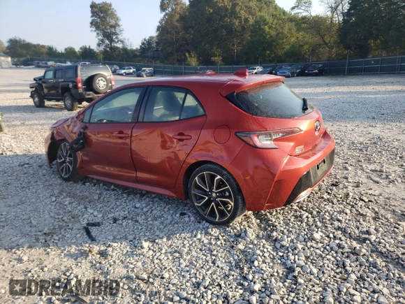 2019 Toyota Corolla Hatchback SE with VIN JTNK4RBE0K3014696, listed as a Copart auction lot 74961484 with 54,564 mi miles and Clean Title. Bid and sale history available at carsss.com. Image 2.