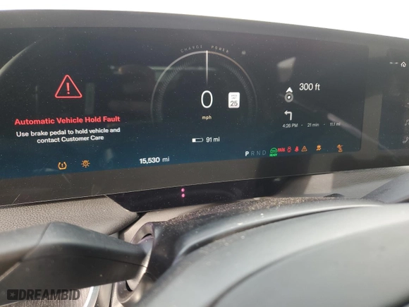 2023 Lucid Air Touring with VIN 50EA1TEA9PA001166, listed as a Copart auction lot 77037174 with 15,530 mi miles and Salvage Title. Bid and sale history available at carsss.com. Image 9.