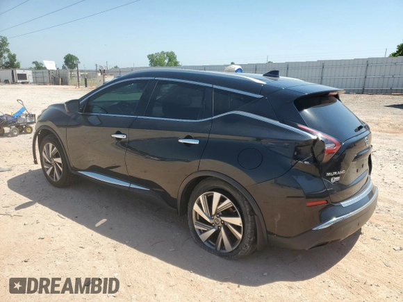 2019 Nissan Murano SV with VIN 5N1AZ2MJ1KN129102, listed as a Copart auction lot 57126035 with 163,852 mi miles and Salvage title. Bid and sale history available at DreamBid. Image 2.