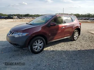2012 Nissan Murano S with VIN JN8AZ1MU2CW104038, listed as a Copart auction lot 70012724 with 167,792 mi miles and Salvage Title. Bid and sale history available at carsss.com. Image 1.