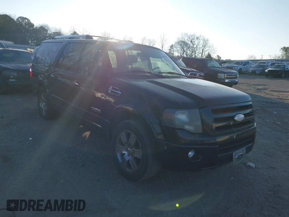 2008 Ford Expedition EL Limited with VIN 1FMFK19558LA35325, listed as a IAAI auction lot 41148196 with 318,224 mi miles. Bid and sale history available at carsss.com. Image 1.