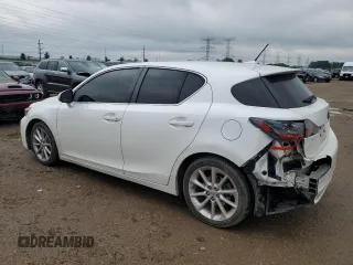 2012 Lexus CT 200h with VIN JTHKD5BH3C2086716, listed as a Copart auction lot 59615095 with 169,104 mi miles and Salvage title. Bid and sale history available at DreamBid. Image 2.