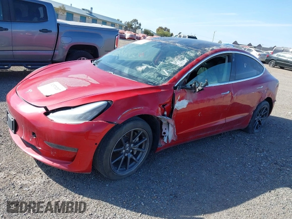 2020 Tesla Model 3 Standard Range Plus with VIN 5YJ3E1EA7LF706636, listed as a IAAI auction lot 32371217 with 35,389 mi miles. Bid and sale history available at carsss.com. Image 6.