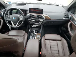 2020 BMW X3 xDrive30i with VIN 5UXTY5C02LLT32702, listed as a Copart auction lot 51238085 with 56,033 mi miles and Salvage Title. Bid and sale history available at DreamBid. Image 8.