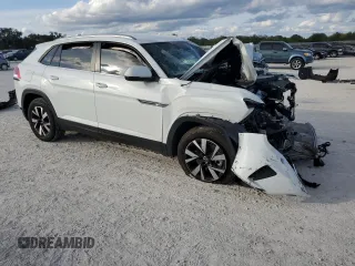 2022 Volkswagen Atlas SE with VIN 1V2DC2CA8NC221424, listed as a Copart auction lot 86362754 with 43,009 mi miles and Non repairable. Bid and sale history available at DreamBid. Image 4.