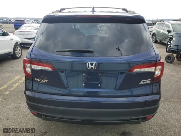 2022 Honda Pilot Sport with VIN 5FNYF6H3XNB043188, listed as a Copart auction lot 52575165 with 49,060 mi miles and Salvage Title. Bid and sale history available at carsss.com. Image 6.