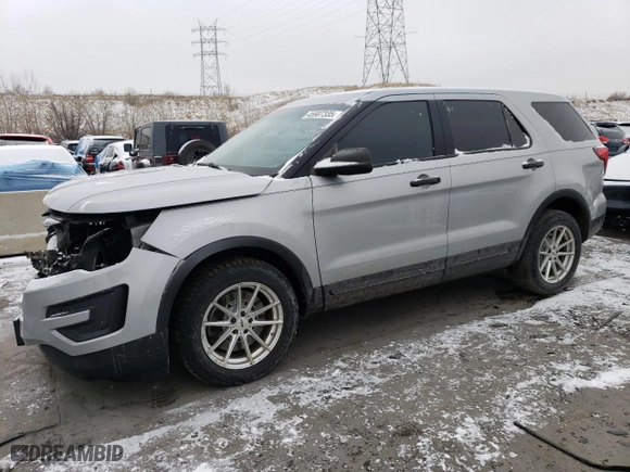 2016 Ford Utility Police Interceptor with VIN 1FM5K8AR8GGB07533, listed as a Copart auction lot 45907335 with NaN miles and Salvage Title. Bid and sale history available at carsss.com. Image 1.