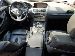 2005 BMW 6 Series 645Ci with VIN WBAEH73455B216215, listed as a Copart auction lot 52933134 with 335,794 mi miles and Salvage Title. Bid and sale history available at carsss.com. Image 8.