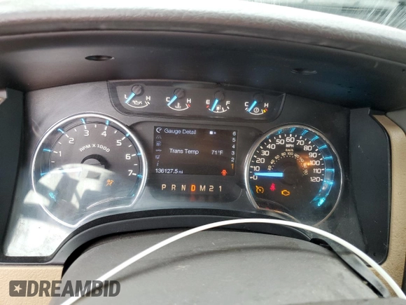 2012 Ford F-150 XL with VIN 1FTFW1ET3CFA97536, listed as a Copart auction lot 60842665 with 136,127 mi miles and Salvage title. Bid and sale history available at DreamBid. Image 9.