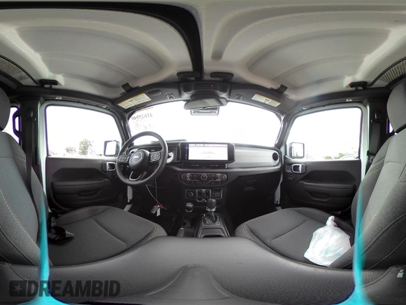 2025 Jeep Wrangler Sport S with VIN 1C4PJXDN0SW524002, listed as a IAAI auction lot 41625940 with 1,924 mi miles and . Bid and sale history available at DreamBid. Image 18.
