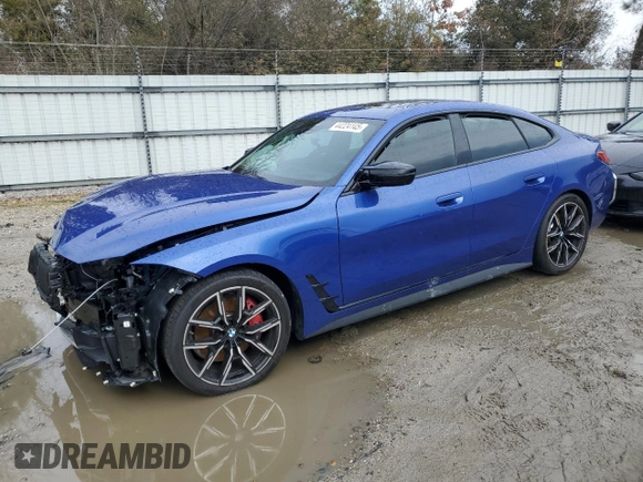 2024 BMW 4 Series M440i with VIN WBA63AW01RFR21066, listed as a Copart auction lot 44224145 with 12,943 mi miles and Salvage Title. Bid and sale history available at DreamBid. Image 1.