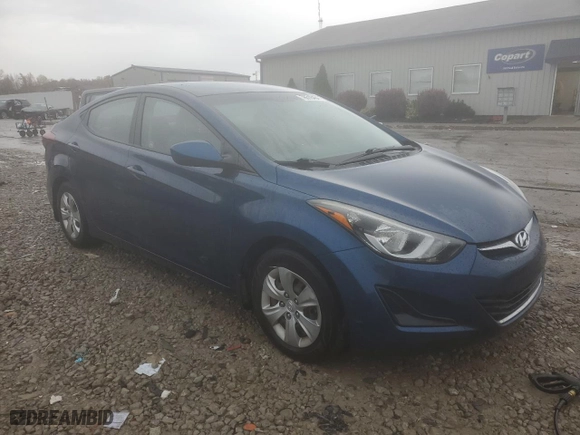 2016 Hyundai Elantra Value Edition with VIN KMHDH4AE1GU542458, listed as a Copart auction lot 78518464 with 155,919 mi miles and Salvage Title. Bid and sale history available at carsss.com. Image 4.