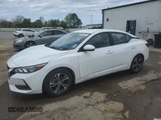 2021 Nissan Sentra SV with VIN 3N1AB8CV1MY280854, listed as a Copart auction lot 50666145 with 50,345 mi miles and Salvage Title. Bid and sale history available at carsss.com. Image 1.