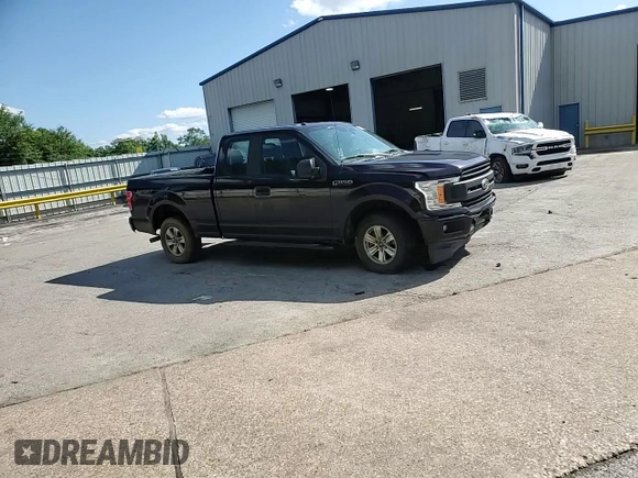 2019 Ford F-150 XL with VIN 1FTEX1CPXKKC48022, listed as a Copart auction lot 58789615 with 155,568 mi miles and Salvage title. Bid and sale history available at DreamBid. Image 13.