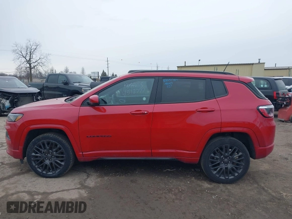 2023 Jeep Compass Limited with VIN 3C4NJDCN3PT543972, listed as a IAAI auction lot 41512777 with 45,464 mi miles and . Bid and sale history available at carsss.com. Image 14.