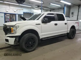 2018 Ford F-150 XL with VIN 1FTEW1EP9JFC44650, listed as a Copart auction lot 49629425 with 77,870 mi miles and Salvage Title. Bid and sale history available at carsss.com. Image 1.