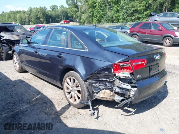 2013 Audi A6 Premium Plus with VIN WAUGFAFCXDN153897, listed as a IAAI auction lot 42622017 with 101,400 mi miles and . Bid and sale history available at DreamBid. Image 3.