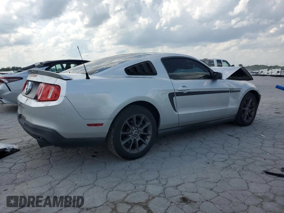 2012 Ford Mustang Premium with VIN 1ZVBP8AM1C5263638, listed as a Copart auction lot 55148875 with 106,376 mi miles and Salvage title. Bid and sale history available at DreamBid. Image 3.