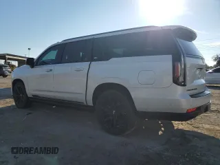 2022 Cadillac Escalade ESV Sport Platinum with VIN 1GYS4RKL2NR350025, listed as a Copart auction lot 74261794 with 28,667 mi miles and Non repairable. Bid and sale history available at DreamBid. Image 2.