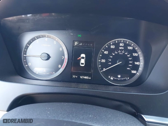 2016 Hyundai Sonata 2.4L Sport with VIN 5NPE34AF8GH407309, listed as a IAAI auction lot 41711709 with 127,460 mi miles. Bid and sale history available at carsss.com. Image 7.