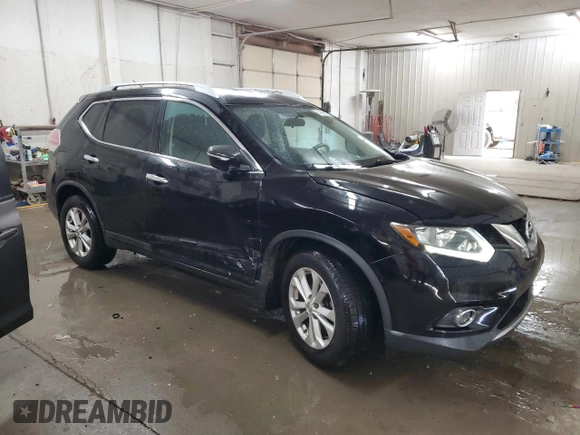 2014 Nissan Rogue SV with VIN 5N1AT2MT3EC838312, listed as a Copart auction lot 54681925 with 137,174 mi miles and Salvage Title. Bid and sale history available at DreamBid. Image 4.