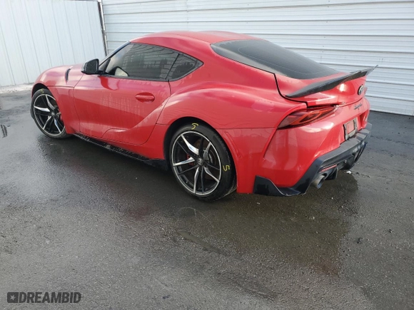 2020 Toyota GR Supra 3.0 with VIN WZ1DB4C09LW025142, listed as a Copart auction lot 44214385 with 58,178 mi miles and Clean Title. Bid and sale history available at carsss.com. Image 2.