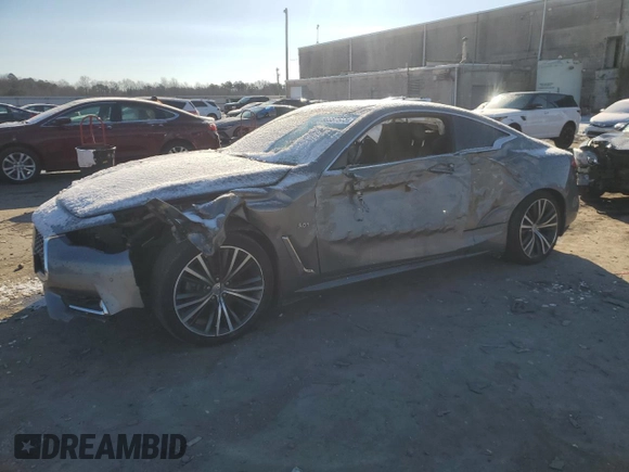 2017 Infiniti Q60 Premium z VIN JN1EV7EL1HM550074, wystawiony jako Copart lot #88887555 z przebiegiem 65 139 mil mil oraz Szkoda całkowita • Salvage title. Historia ofert i sprzedaży dostępna na DreamBid. Obrazek 1.