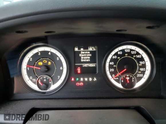 2017 Ram 1500 Tradesman with VIN 1C6RR7KG9HS673490, listed as a Copart auction lot 77996694 with 145,746 mi miles and Salvage title. Bid and sale history available at DreamBid. Image 9.