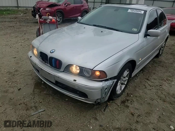 2003 BMW 5 Series 525iA with VIN WBADT43423G028907, listed as a Copart auction lot 79849994 with 0 mi miles and Salvage Title. Bid and sale history available at carsss.com. Image 11.