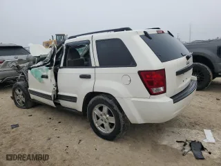 2005 Jeep Grand Cherokee Laredo with VIN 1J4GS48K05C602774, listed as a Copart auction lot 45489145 with 0 mi miles and Salvage Title. Bid and sale history available at carsss.com. Image 2.