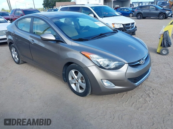 2013 Hyundai Elantra GLS with VIN 5NPDH4AE8DH329985, listed as a IAAI auction lot 42685574 with 55,906 mi miles and . Bid and sale history available at DreamBid. Image 1.