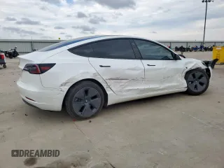2023 Tesla Model 3 with VIN 5YJ3E1EA3PF562251, listed as a Copart auction lot 58293355 with 16,283 mi miles and Salvage title. Bid and sale history available at DreamBid. Image 3.