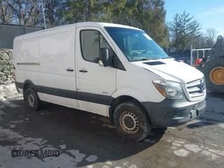 2016 Mercedes-Benz Sprinter Cargo with VIN WD3PE7DDXGP198524, listed as a IAAI auction lot 41523579 with 179,910 mi miles. Bid and sale history available at carsss.com. Image 1.