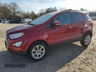 2019 Ford EcoSport SE with VIN MAJ6S3GLXKC253792, listed as a Copart auction lot 45158665 with 80,666 mi miles and Salvage Title. Bid and sale history available at carsss.com. Image 1.