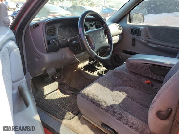 1997 Dodge Dakota "S" with VIN 1B7FL26Y9VS164210, listed as a Copart auction lot 87233344 with 0 mi miles and Salvage Title. Bid and sale history available at carsss.com. Image 8.
