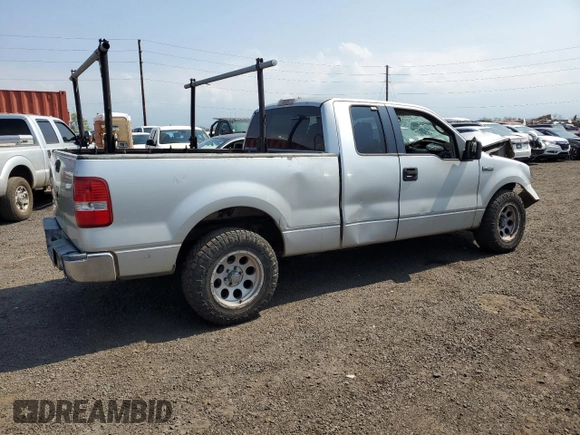 2005 Ford F-150 STX with VIN 1FTRX12W75FA33690, listed as a Copart auction lot 44412335 with 186,314 mi miles and Salvage Title. Bid and sale history available at carsss.com. Image 3.