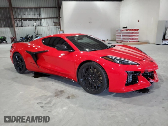 2023 Chevrolet Corvette 1LZ with VIN 1G1YD2D30P5602605, listed as a Copart auction lot 86160944 with 3,214 mi miles and Salvage Title. Bid and sale history available at DreamBid. Image 4.