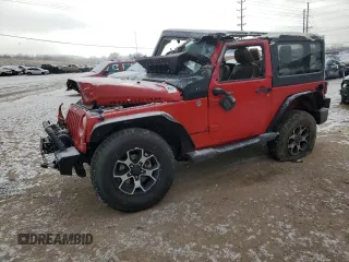 2014 Jeep Wrangler Rubicon with VIN 1C4BJWCGXEL143920, listed as a Copart auction lot 46114145 with 162,263 mi miles and Salvage title. Bid and sale history available at DreamBid. Image 1.