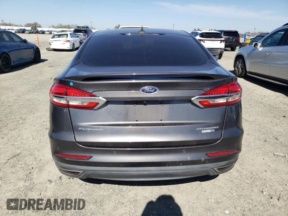 2019 Ford Fusion Titanium with VIN 3FA6P0D96KR154543, listed as a Copart auction lot 47564305 with 91,849 mi miles and Salvage Title. Bid and sale history available at carsss.com. Image 6.