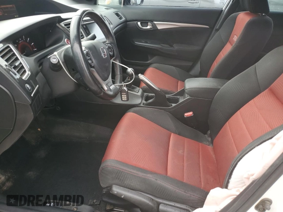 2015 Honda Civic Sedan Si with VIN 2HGFB6E59FH703954, listed as a Copart auction lot 52903315 with 125,947 mi miles and Salvage Title. Bid and sale history available at carsss.com. Image 7.