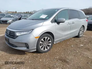 2023 Honda Odyssey EX-L with VIN 5FNRL6H68PB064308, listed as a IAAI auction lot 41450201 with 21,845 mi miles. Bid and sale history available at carsss.com. Image 2.