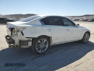 2019 Infiniti Q50 Luxe with VIN JN1EV7ARXKM558286, listed as a Copart auction lot 47453495 with 95,086 mi miles and Salvage Title. Bid and sale history available at carsss.com. Image 3.