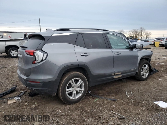2021 GMC Terrain SLE with VIN 3GKALTEVXML327066, listed as a Copart auction lot 44121895 with 60,045 mi miles and Salvage Title. Bid and sale history available at carsss.com. Image 3.