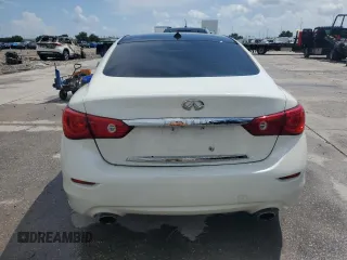 2014 Infiniti Q50 with VIN JN1BV7AP9EM683494, listed as a Copart auction lot 61565545 with Not provided miles and Salvage title. Bid and sale history available at DreamBid. Image 6.