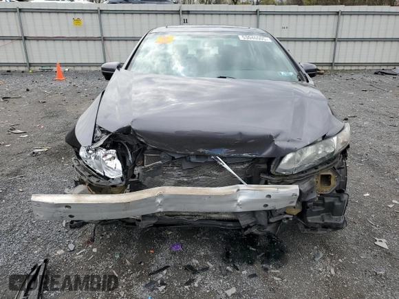 2015 Honda Civic EX-L with VIN 2HGFB2F99FH525523, listed as a Copart auction lot 53046005 with 23,618 mi miles and Salvage Title. Bid and sale history available at DreamBid. Image 5.